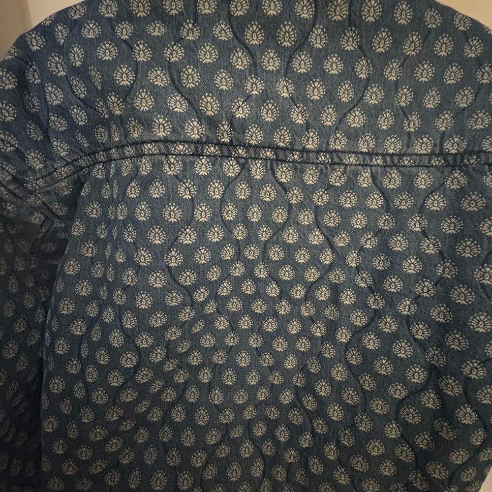 Levi's Blue Patterned Bomber Jacket NWT - image 5